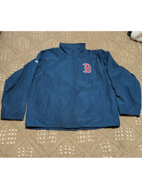 Majestic Boston Red Sox MLB Full Zip Jacket Blue Men's Size L
